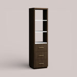 Favera Tall Bath Cabinet — MOCHA / CARRARA