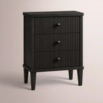 Luvoriel Reeded Closed Nightstand — BLACK OAK / 20