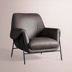 Envara Leather Armchair — LANIE GRAPHITE