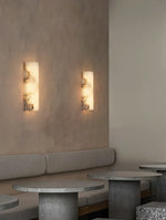 Alabaster Alvia Striped Wall Light
