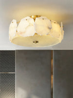 Alabaster Artze Brass Ceiling Light — image 9