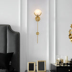 Alabaster Ava Brass Wall Lamp — image 2