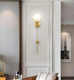 Alabaster Ava Brass Wall Lamp — image 3