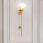 Alabaster Ava Brass Wall Lamp — image 8