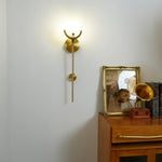 Alabaster Ava Brass Wall Lamp — image 4