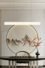 Alabaster Bamboo Linear Pendant Light — image 4