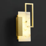 Alabaster Brass Wall Sconce — image 14