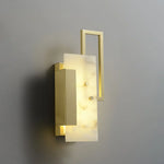 Alabaster Brass Wall Sconce — image 13