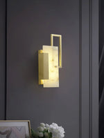 Alabaster Brass Wall Sconce — image 5