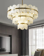 Alabaster Butterfly Round Chandelier — image 5