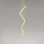 Alabaster Celestial Brass Cascade Chandelier — image 18