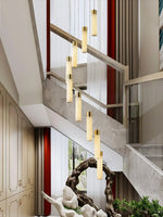 Alabaster Celestial Brass Cascade Chandelier — image 5