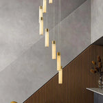 Alabaster Celestial Brass Cascade Chandelier — image 9