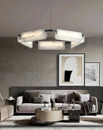 Delia Rectangular Alabaster Chandelier — image 13