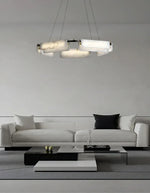 Delia Rectangular Alabaster Chandelier — image 16
