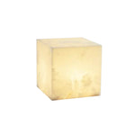 Alabaster Cubic Table Lamp