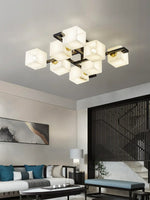 Alabaster Cubist Ceiling Lamp — image 4