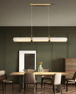 Alabaster Cylindrical Chandelier — image 6