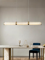 Alabaster Cylindrical Chandelier — image 12