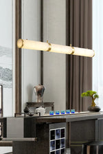 Alabaster Cylindrical Chandelier — image 5