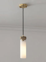 Alabaster Cylindrical Dansani Lyra Pendant Light — image 16