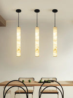 Alabaster Cylindrical Pendant Light — image 7