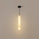 Alabaster Cylindrical Pendant Light — image 16