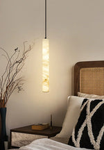 Alabaster Cylindrical Pendant Light — image 6