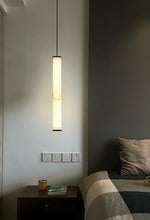 Alabaster Cylindrical Pendant Light — image 13