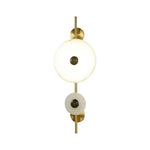 Alabaster Eclipse Round Wall Light — image 1