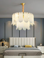 Alabaster Elba Brass Chandelier — image 15
