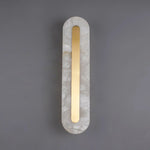 Alabaster Oval Wall Light