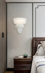 Alabaster Tiered Cone Wall Light — image 10