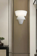 Alabaster Tiered Cone Wall Light — image 5