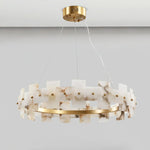 Alabaster Rectangle Annular Chandelier — image 22