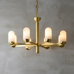 Alabaster Luxury Moonshade Brass Chandelier — image 18