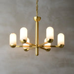Alabaster Luxury Moonshade Brass Chandelier — image 17