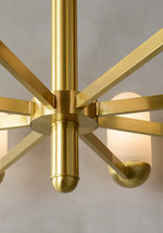 Alabaster Luxury Moonshade Brass Chandelier — image 14
