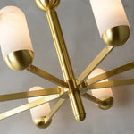 Alabaster Luxury Moonshade Brass Chandelier — image 15