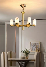 Alabaster Luxury Moonshade Brass Chandelier — image 6