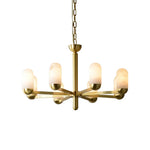 Alabaster Luxury Moonshade Brass Chandelier — image 21