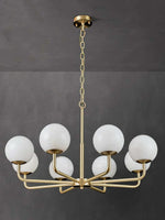 Alabaster Maytoni Erich Brass Chandelier — image 16
