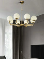 Alabaster Maytoni Erich Brass Chandelier — image 4