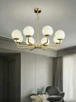 Alabaster Maytoni Erich Brass Chandelier — image 9