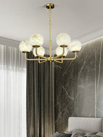 Alabaster Maytoni Erich Brass Chandelier — image 11