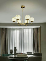 Alabaster Maytoni Erich Brass Chandelier — image 3