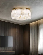 Alabaster Modern Brass Ceiling Lamp — image 8