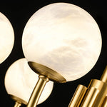 Alabaster Modern Brass Chandelier — image 14
