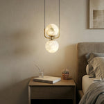 Alabaster Modern Copper Pendant Light — image 2
