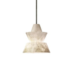 Alabaster Modern Hat Shape Pendant Light — image 1